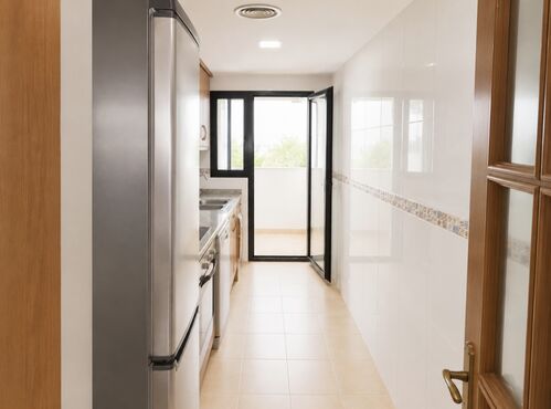 Kitchen with gallery