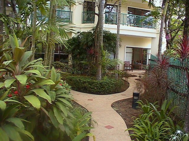 Way pool to apartment