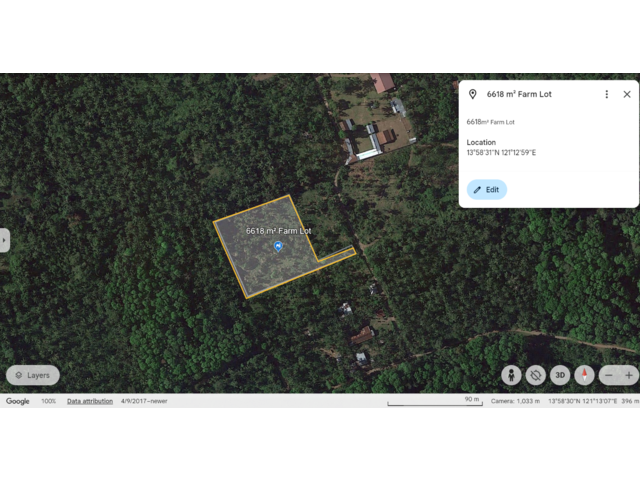 Lot w/in 150m radius