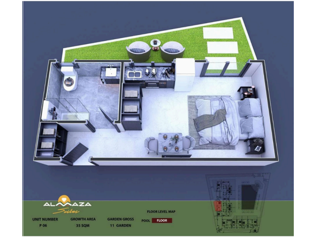 Unit P06 at Almaza Suites