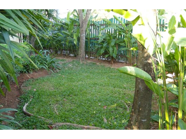 Garden next to apartment