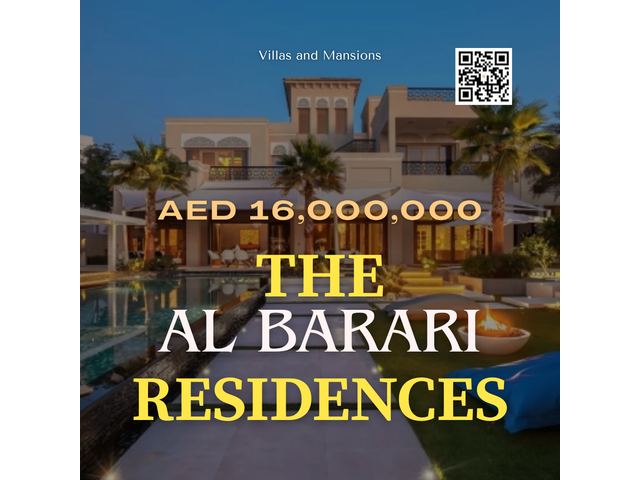 Al Barari AED 16MILLION