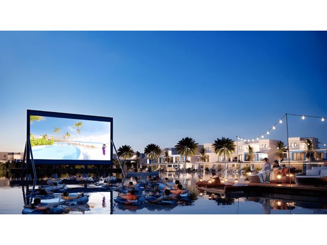 damac island waterfall