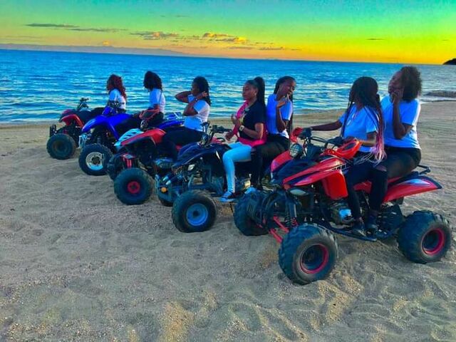 Guests on Sandy Beach