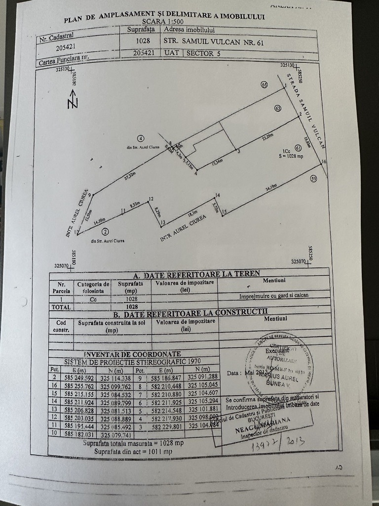 Bucharest Urban Land for Sale (1011 sqm) "CB3" subzone (Romania